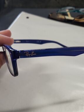 Ray-Ban Men’s Deep Blue Rectangular Optical Frames